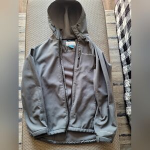 Grey Womens Columbia Soft Shell Small Spring/Fall Jacket